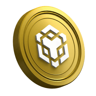 Binance BNB cryptocurrency munt op de pagina van de handleiding voor beginnende traders
