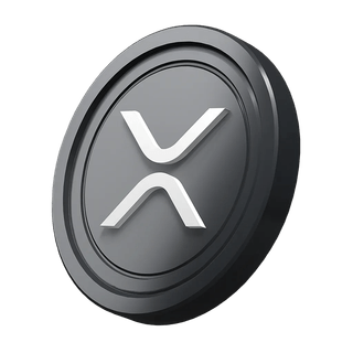 Grafisch element van een XRP Ripple munt op een beginnersgids over crypto